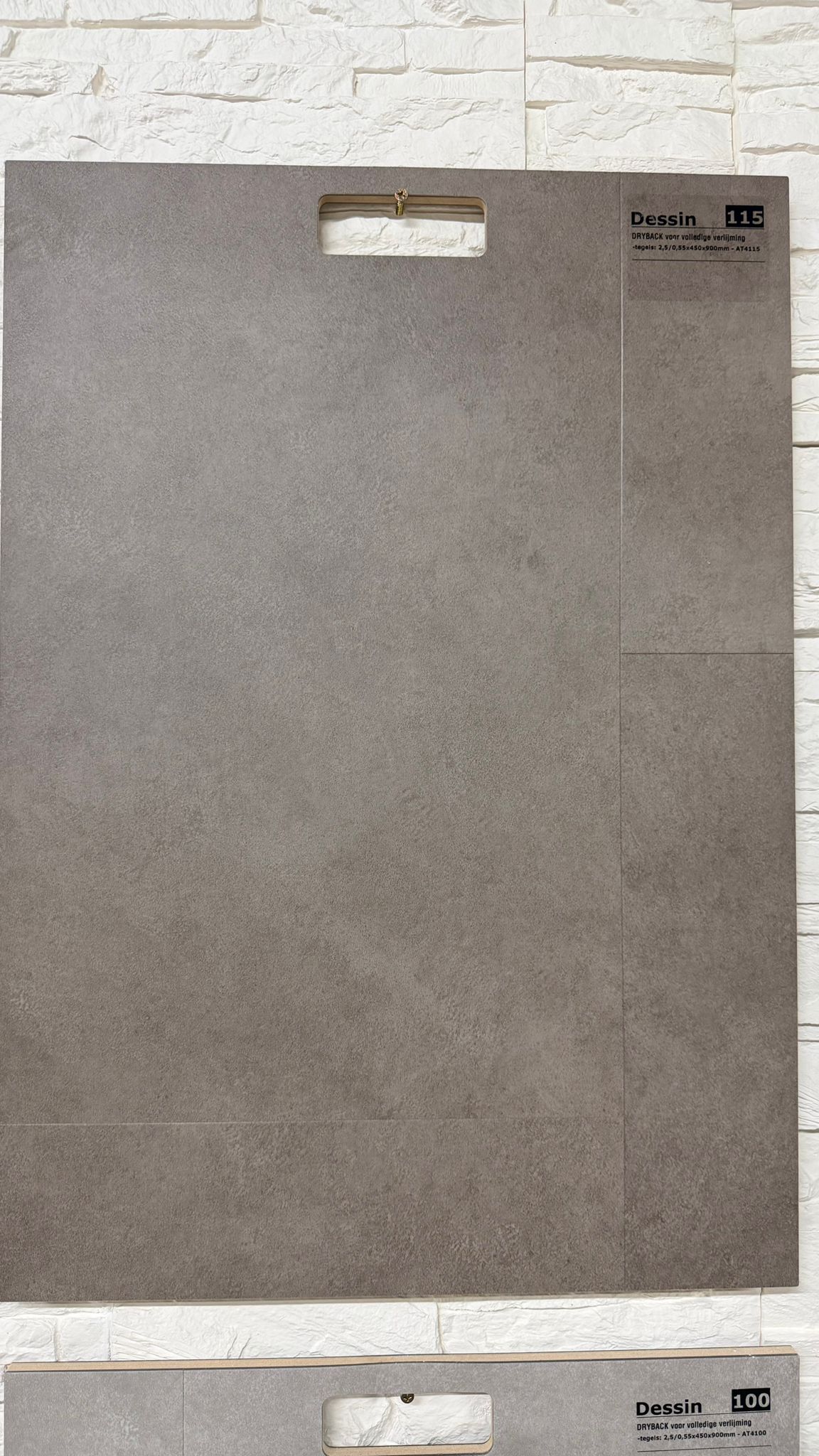 Projectkwaliteit PVC plak, betonlook
